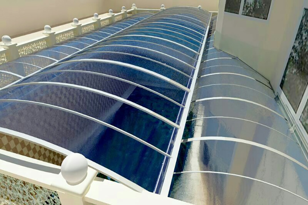 Polycarbonate installation from the Adinath project gallery