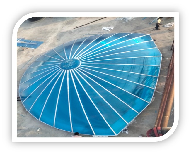 Dome installation at Ujjain railway station
