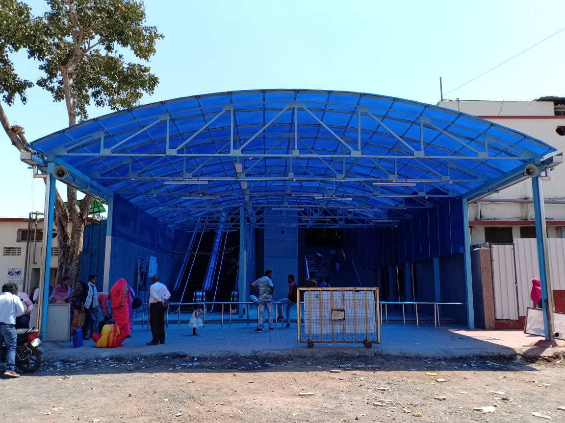 Polycarbonate project at Ujjain railway station